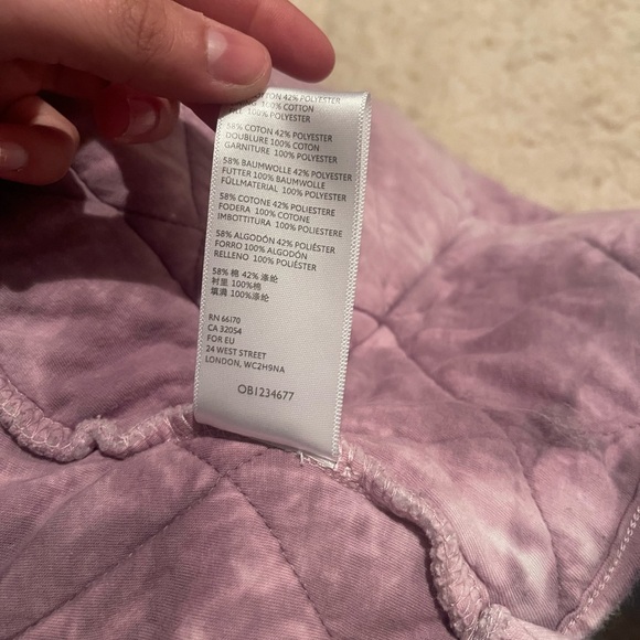 UO Freja Quilted Hooded Zip Up Jacket Purple Small - Picture 8 of 8